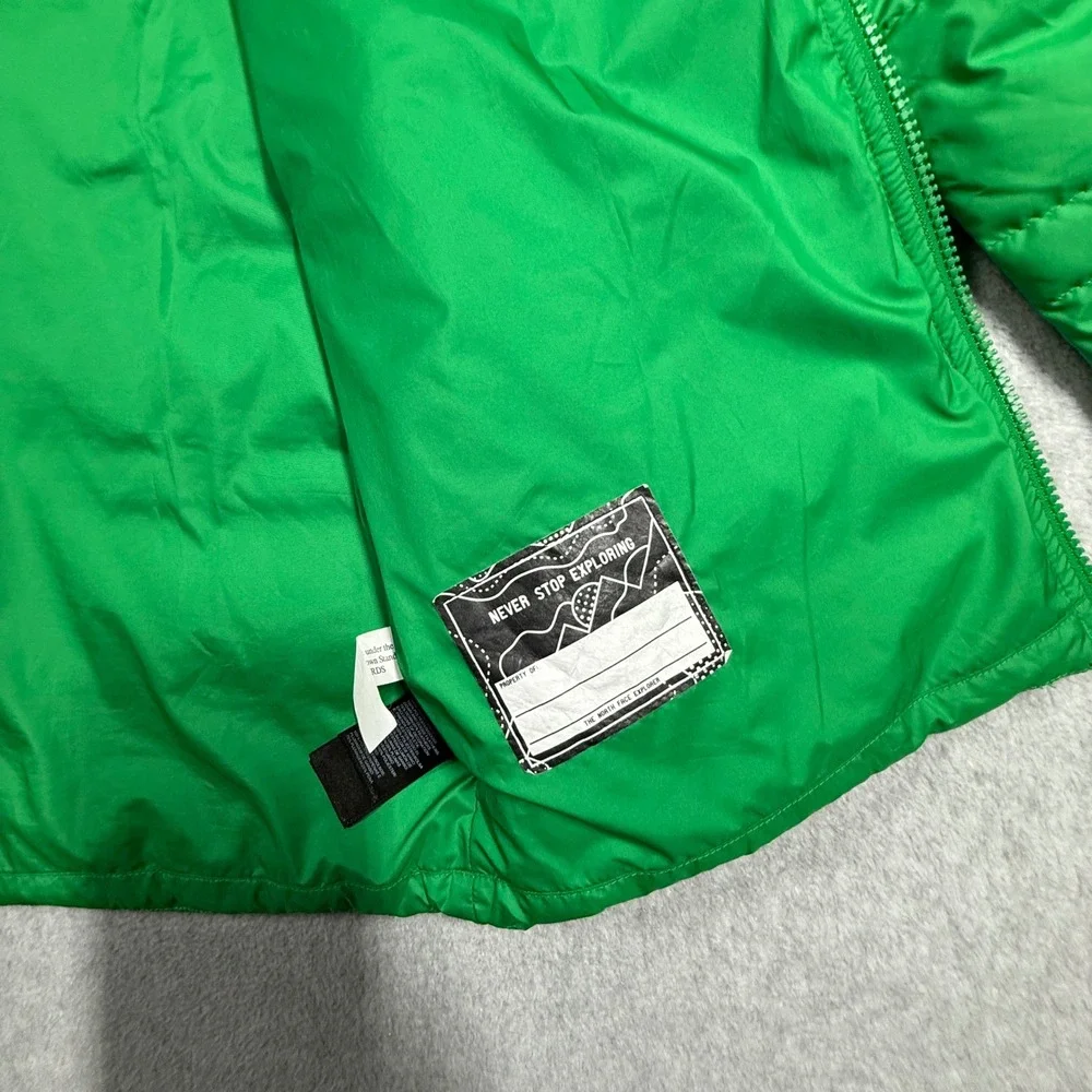 The North Face Alpz 550 Down Jacket Boys XL 18/20 Green Puffer Coat